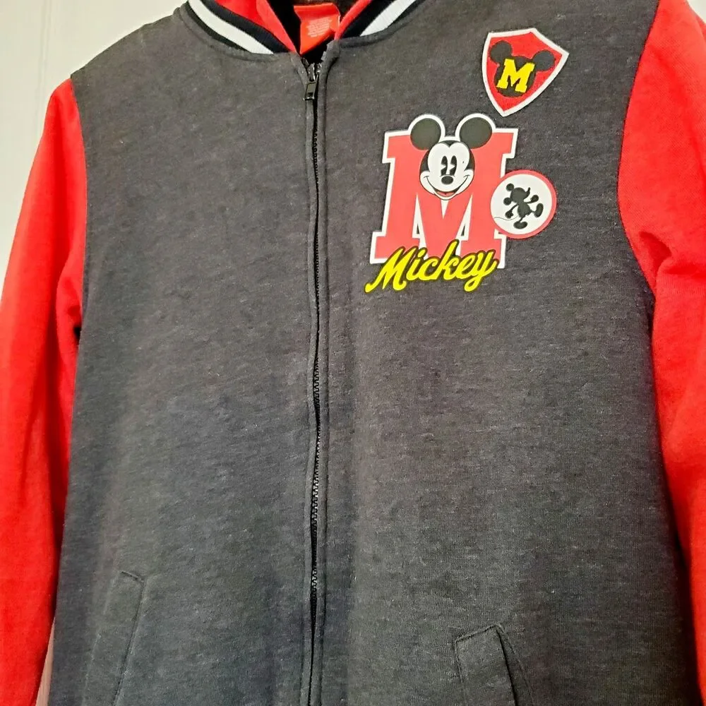 Disney Mickey Mouse Boys Hoodie Zip Front Size XL GUC - Picture 7 of 10